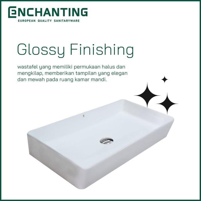 Set Wastafel Cuci Tangan Europe Enchanting E1559 Full Keramik