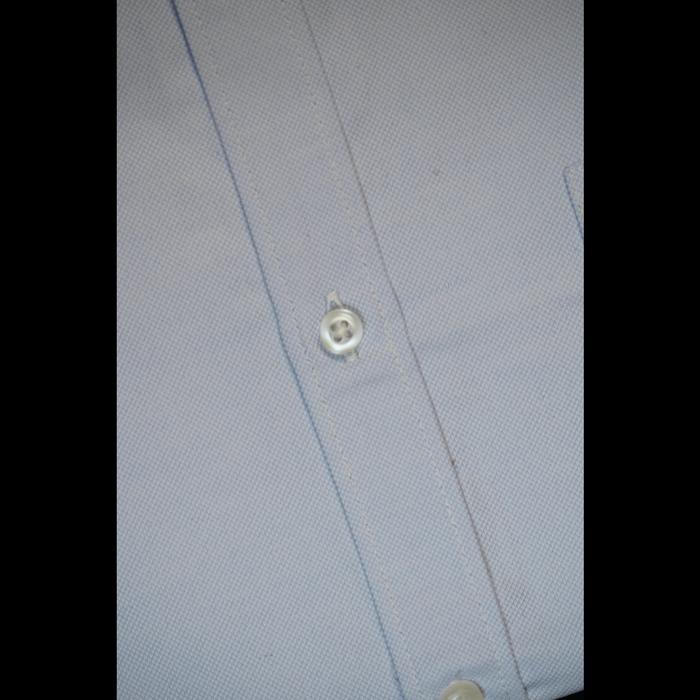 STANLEY ADAMS Kemeja Pria Formal Lengan Pendek Reguler Fit Sky Blue/Biru Langit Hem Pria