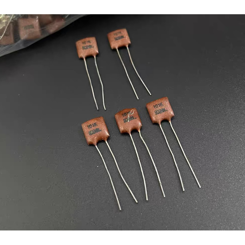 20Pcs/Lot Japan Soshin 100Pf 500V 101K Copper Foot Fever Audio Silver Mica Capacitor Free Shipping