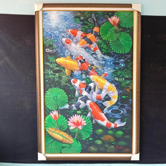 lukisan ikan koi fengshui