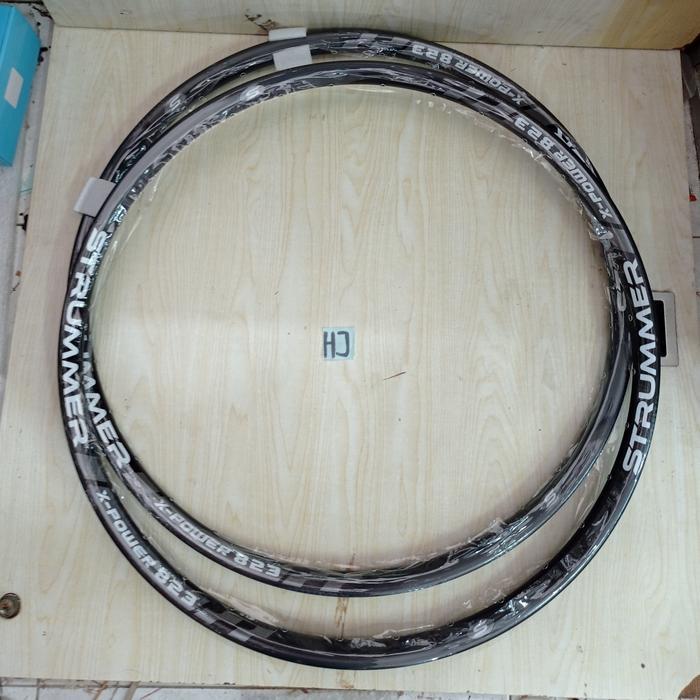 RIMS 29 STRUMMER X-POWER 32H 823 LEBAR 3.2 HITAM ABU ABU