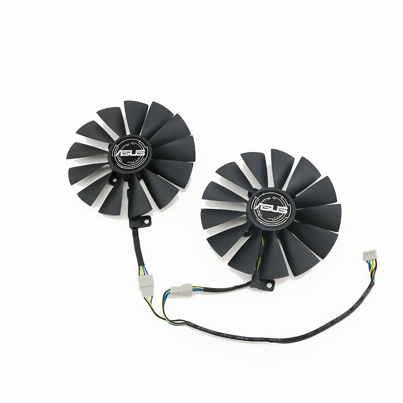 New T129215SM 2pcs/lot 4pin 95mm for ASUS ROG STRIX Dual RX 470 570 AMD RX470 RX570 GTX1050TI  Graph