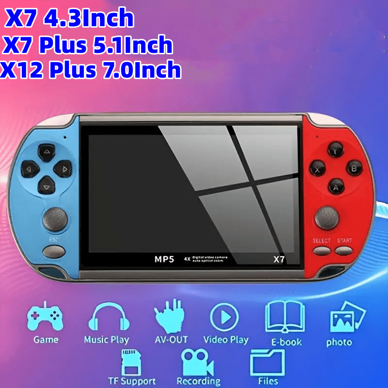 X7/X7 Plus/X12 Plus Handheld Game Console Portable Video Game HD