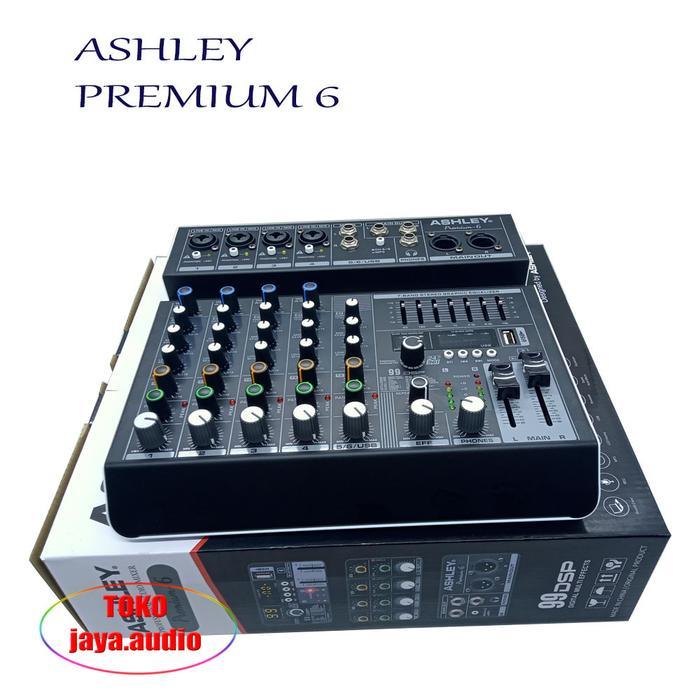 Mixer Ashley Premium 6 Premium6 Original Mixer Ashley Premium-6 Mixer 6 Channel 4 Mono 2 Stereo