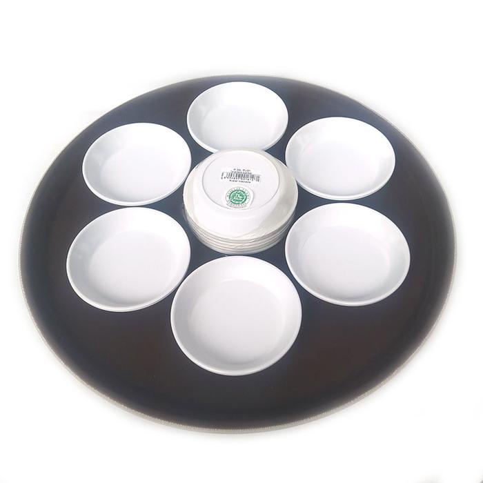 Piring Saus Bulat [Sauce Dish] Melamin Golden Dragon Original