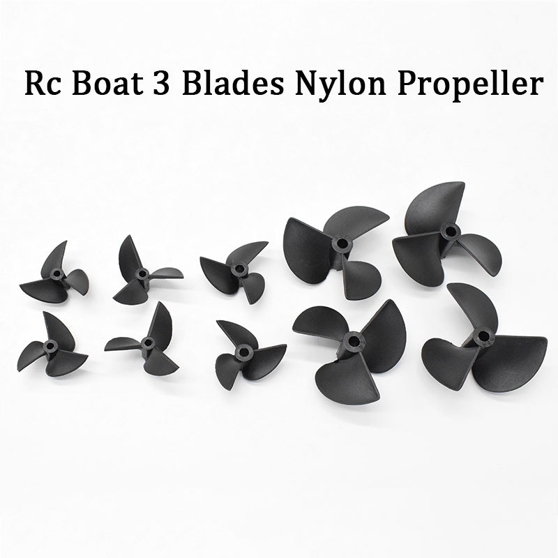 Rc Boat Propeller Positive & Reverse 3 Blades Nylon Propeller Diy Model Boat 3 Blade Paddles For