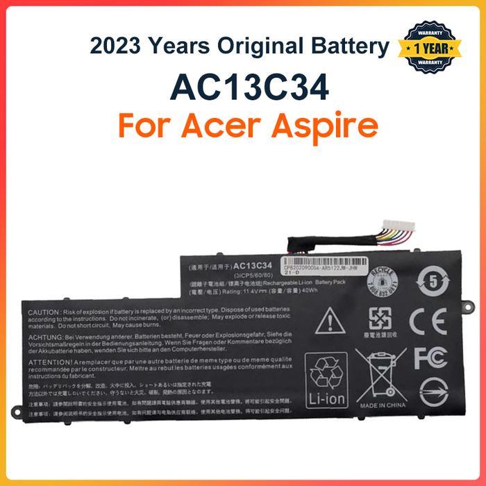 Baterai New AC13C34 Laptop For Acer Aspire V5-122P V5-132 E3-111 E3-112 ES1-111M MS237 KT.00303.005 