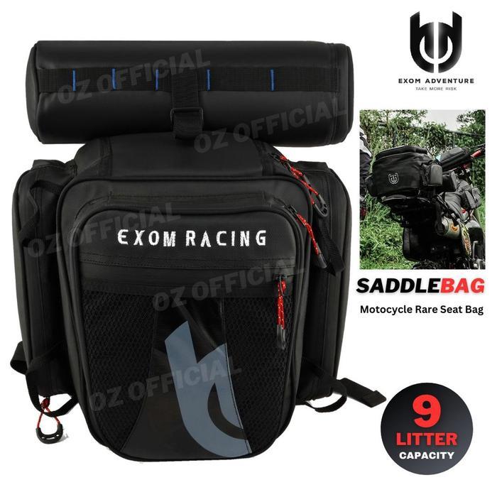 EXOM - BOOX 01 - Tas Motor Enduro Bagasi Belakang Off Road Adventure Suzuki TS Motorcycle Saddlebags