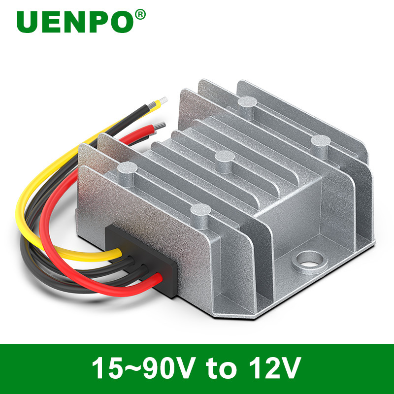 15V-90V To 12V Dc Power Converter 48V To 12V Step-Down Module 60V/72V To 12V On-Board Step-Down