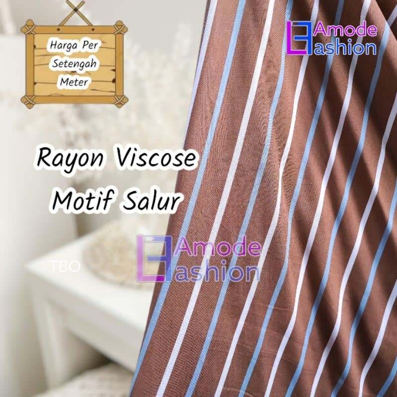 Kain Rayon Viscose Motif Salur