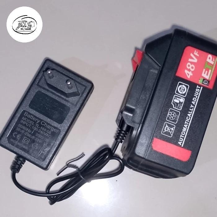 CHARGER CORDLESS IMPACT WRENCH 48VF JLD - ADAPTOR GERINDA BOR JLD