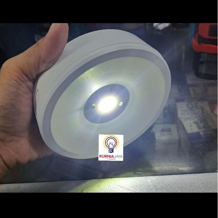 Lampu Emergency Downlight Surface 3w OUTBOW TEMPEL LED Plafon 3watt NICAD Batre Emergency SET