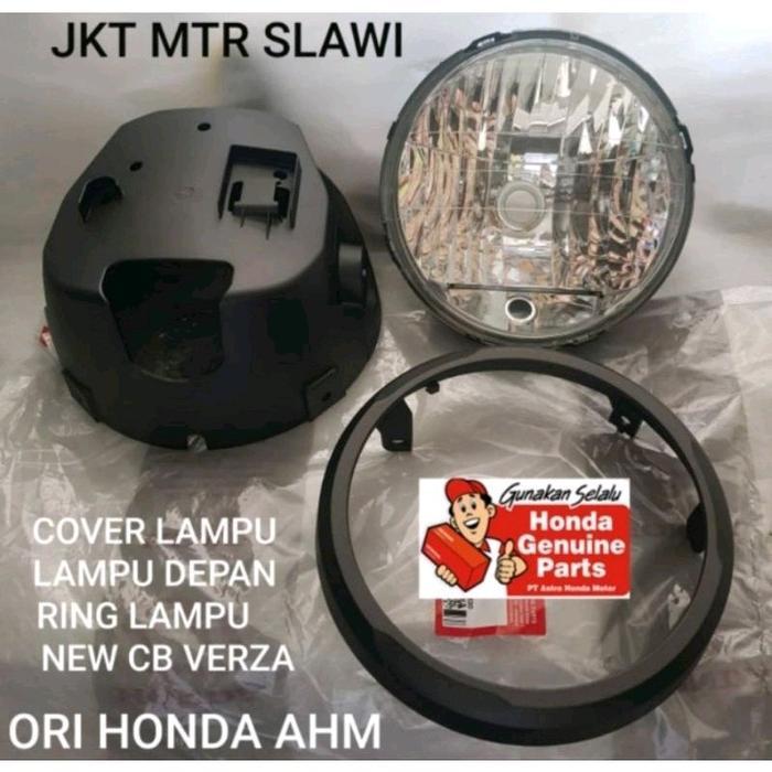 reflektor lampu depan new cb verza cover lampu ring lampu batok lampu cb verza 1set assy ori honda