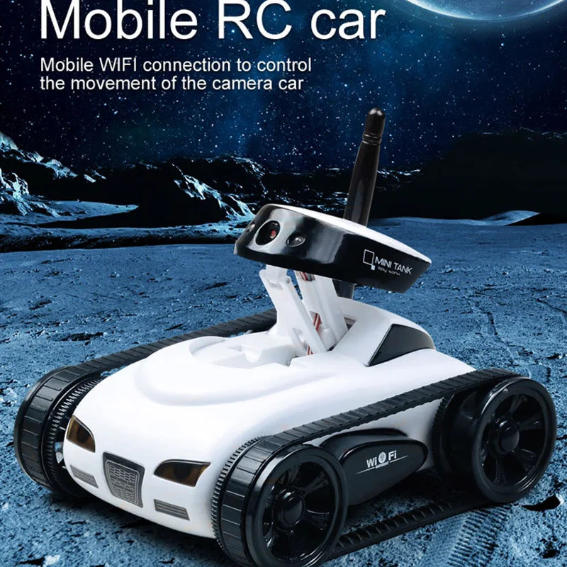 Rc Camera Tank Fpv Wifi Real-Time Quality Mini Rc Car Hd Camera Video Remote Control Robot Car