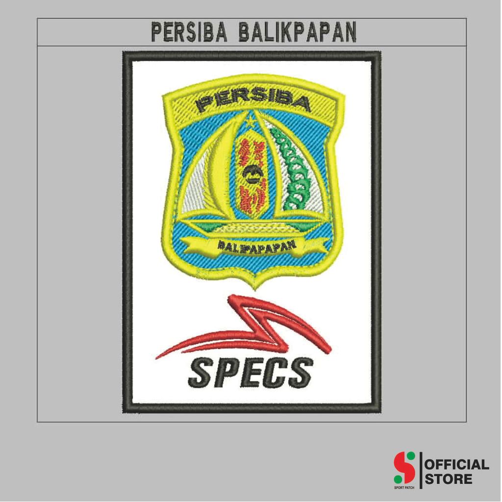 SPORT-641 PATCH PERSIBA BALIKPAPAN SPECS BORDIR KOMPUTER LOGO/EMBLEM BADGE