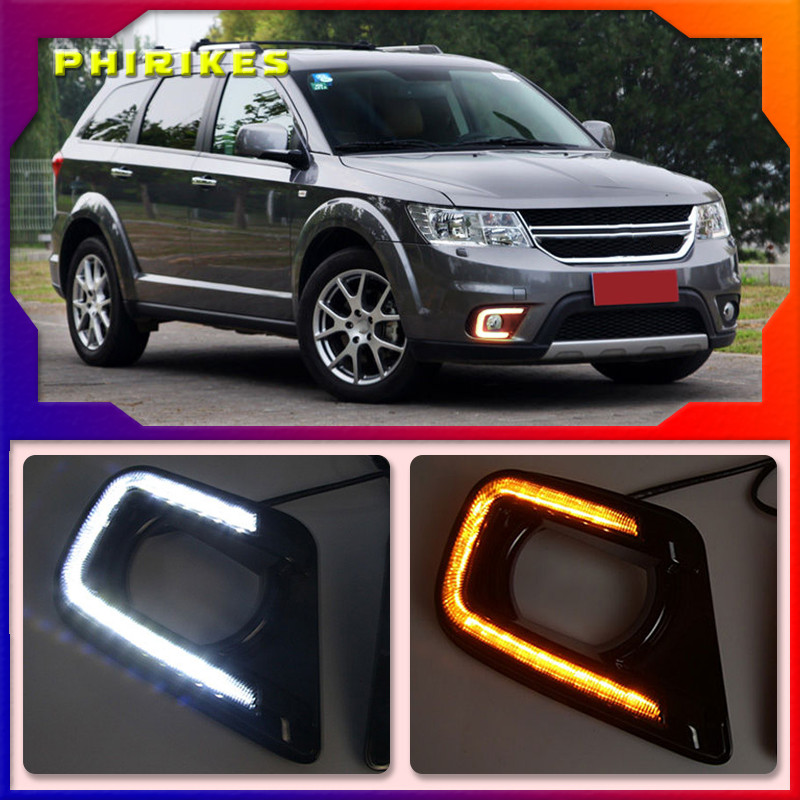 LED Daytime Running Light For Dodge Journey Fiat Freemont 2014 2015