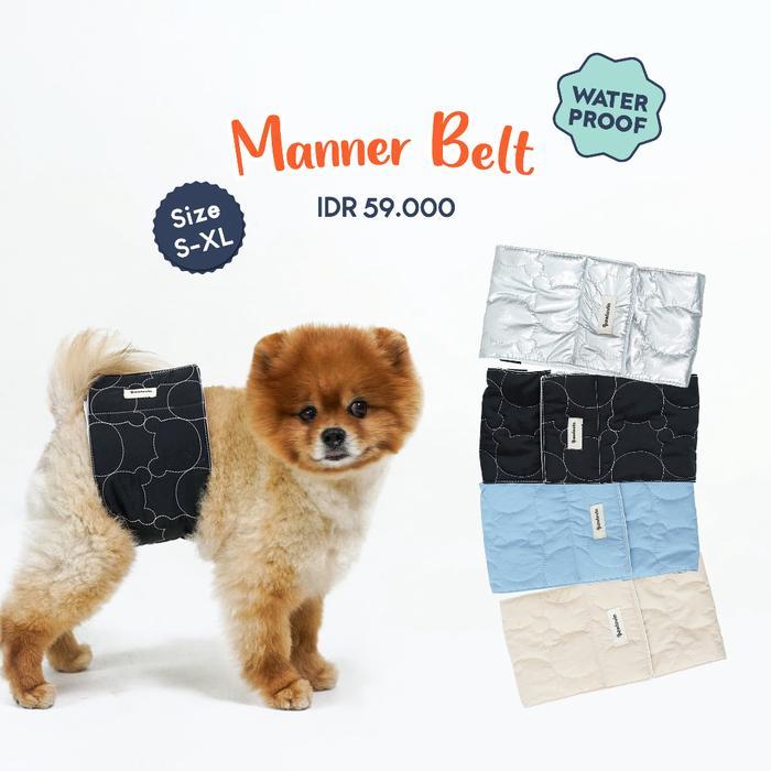 Manner Belt Popok Anjing Waterproof Ukuran S-Xl