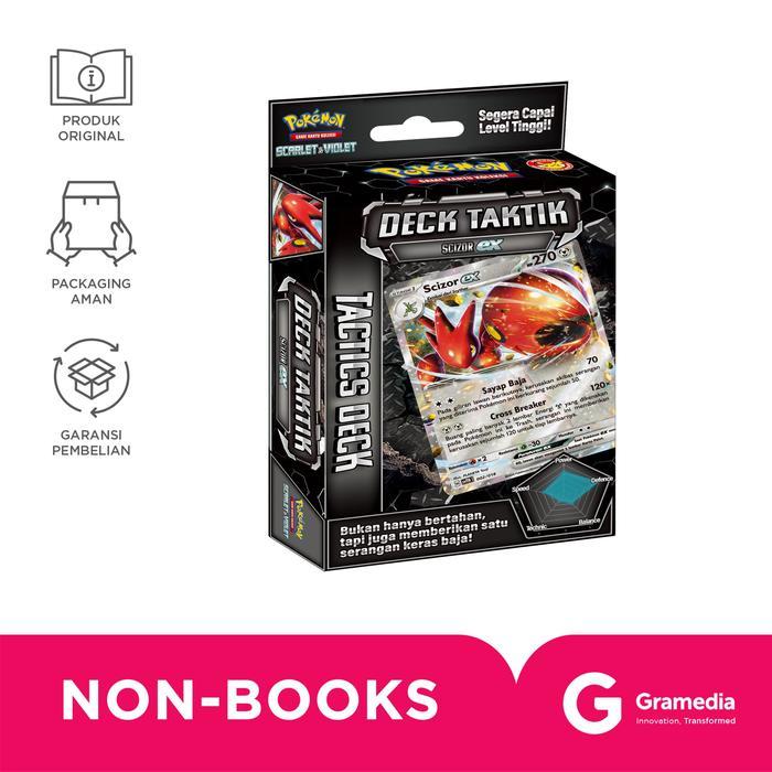 UNLIMITED EDITION GRAMEDIA POKEMON GAME KARTU KOLEKSI DECK TAKTIK - SCIZOR SVTH KODE 1428