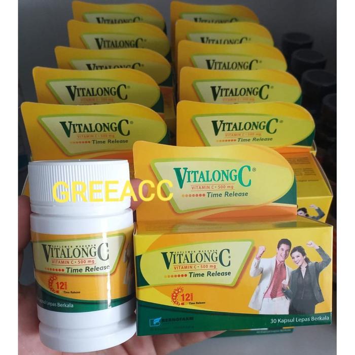 Vitalong C 30 Kapsul 500Mg Original Vitamin C Bpom Original Vitalongc