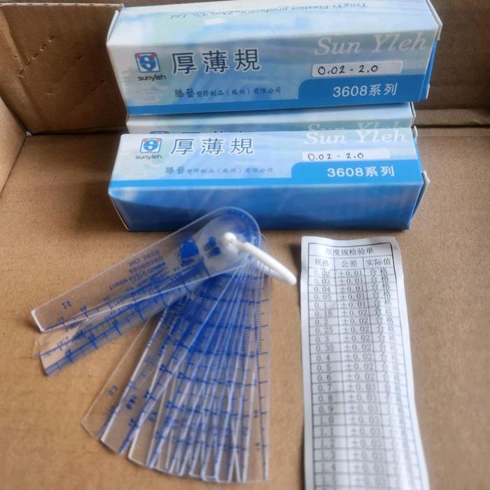 Feeler Gauge Plastic 0,02-2Mm (23 Lembar) Sun Yleh