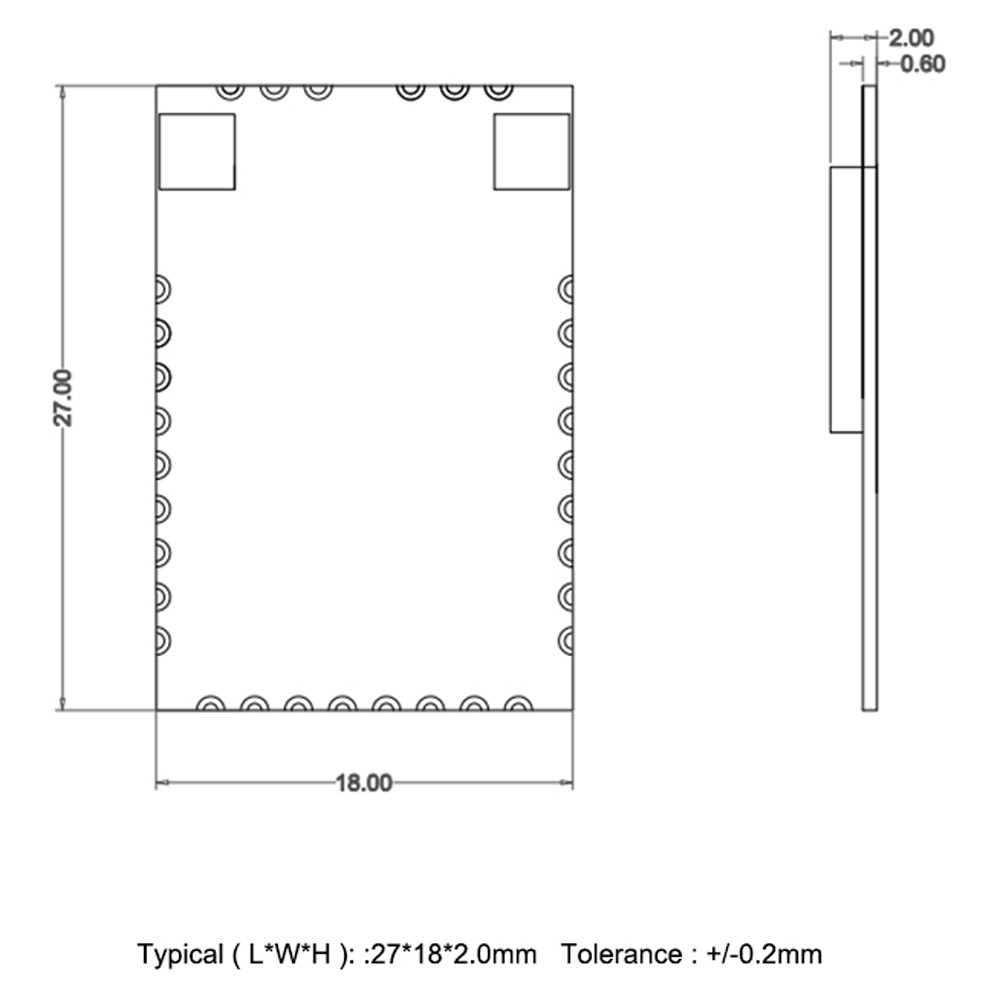 Rtl8822Cu-Cg Dual Band Wifi Bluetooth 5.0 Modules Usb2.0 867Mbps Wireless Module Bl-M8822Cu3 3.3V