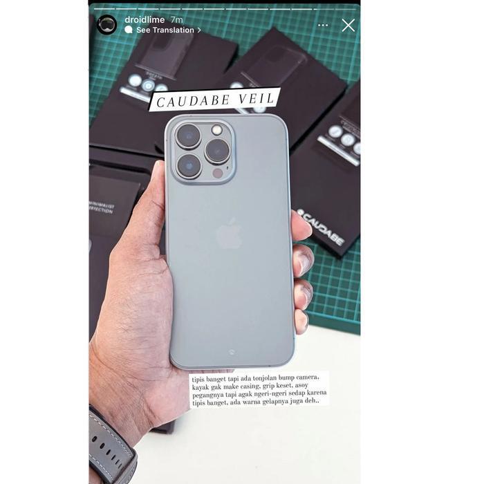 Original Caudabe Veil Xt Case Compatible For 13 Pro Max 13 Mini 13 Pro Casing