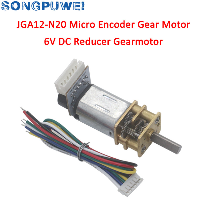 Jga12-N20 Dc Geared Motor Miniature Motor Encoder Motor 3V 12V 24V Ab Phase Encoder Speed And