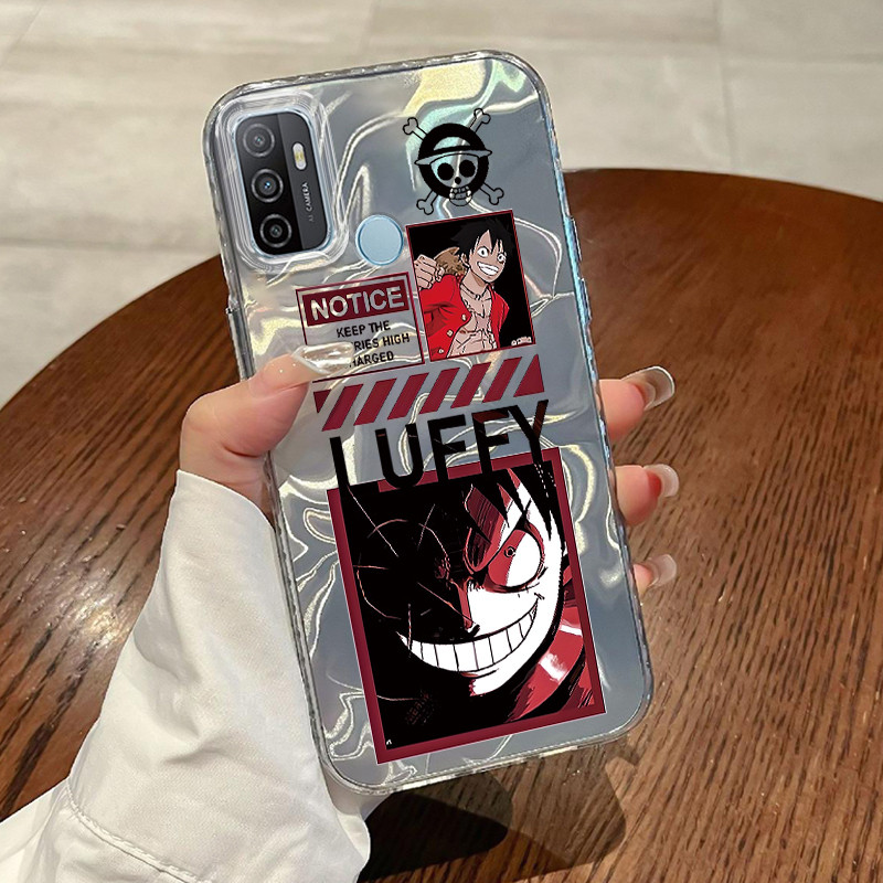 Casing Hp Untuk OPPO A53 2020 A33 2020 A53s A32 A11s Case keren dan keren keren Luffy anime  Laser W