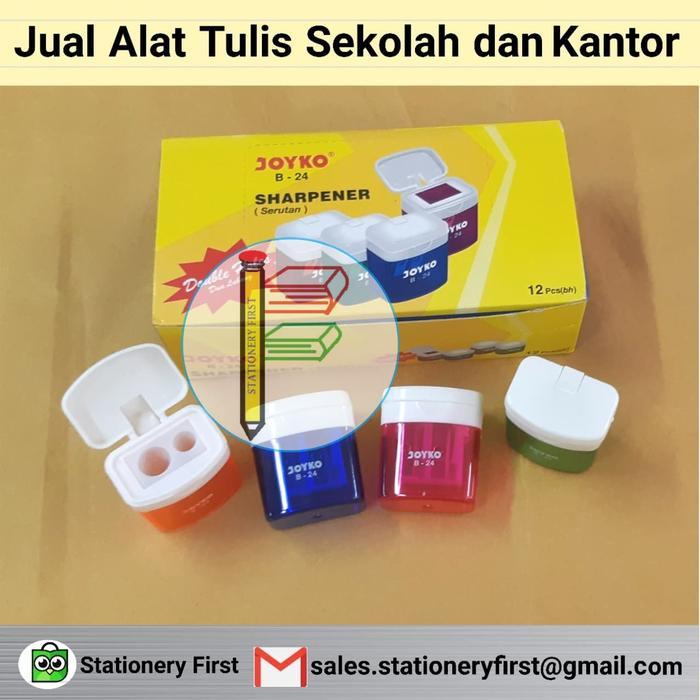 8opj- Rautan Pensil / Pencil Sharpener Joyko B-24 Grosir Per Lusin (12Pcs)