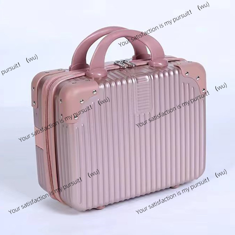 Mini Suitcase 14 Inch Cosmetic Case Small Suitcase Portable Storage Case Gift Box