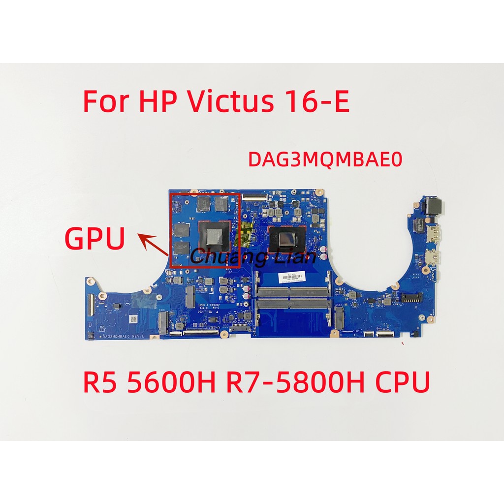 DAG3MQMBAE0 For HP Victus 16-E Laptop Motherboard With R5 5600H R7-5800H CPU GTX 1650 RTX3050 GPU 10