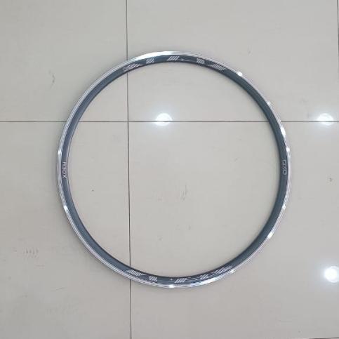 RIMS VELG RIM 700C OXO R30X 36H 29 MM CNC HITAM SILVER