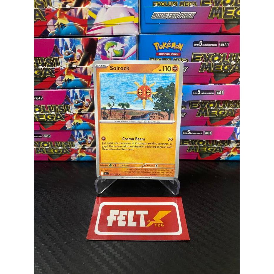 Solrock 075/126 - Evolusi Mega Ma1 Kartu Pokemon Indonesia
