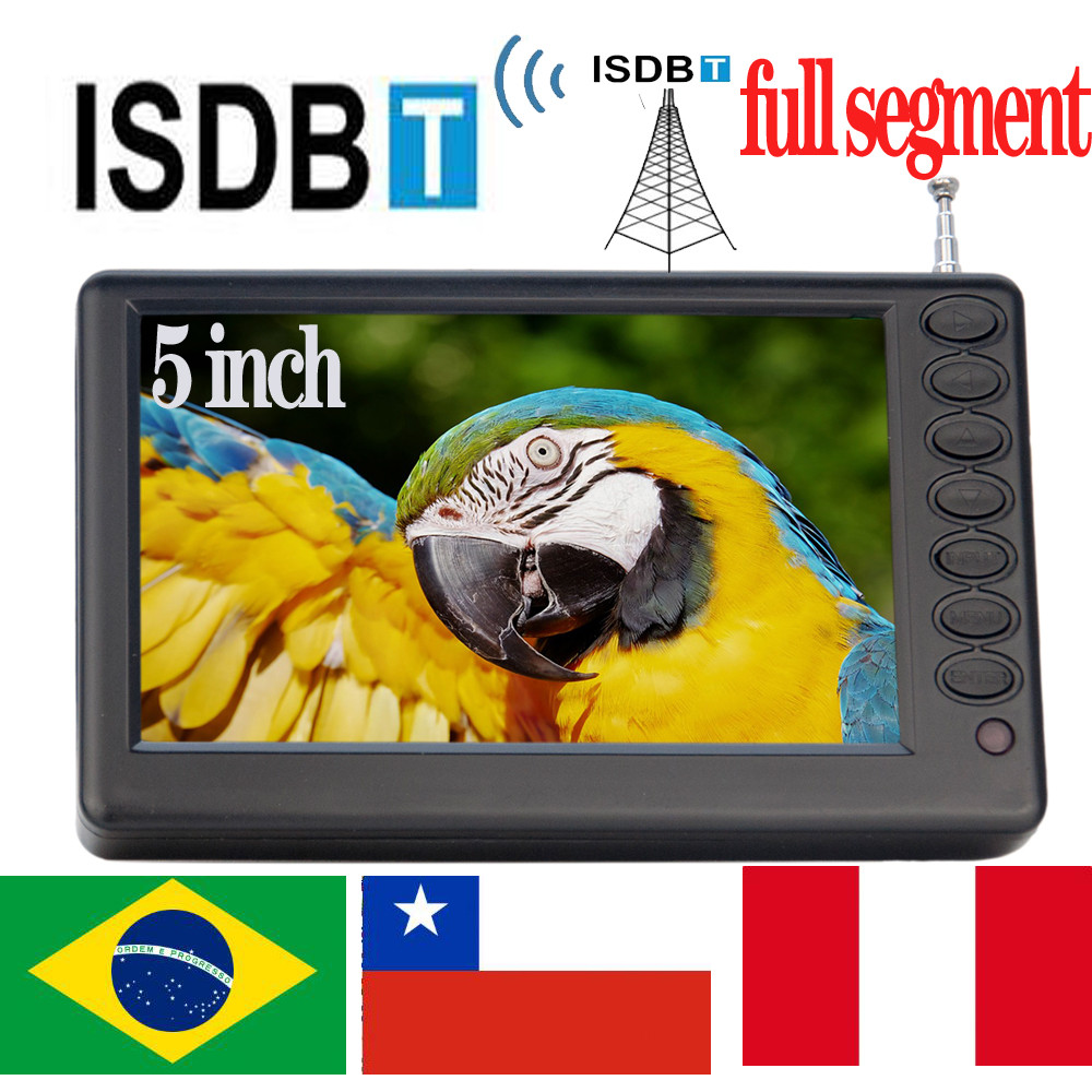 LEADSTAR D5 Rechargeable 5 Inch ISDB T DVB T2 ATSC Portable Mini Digital Tv With Full Segment