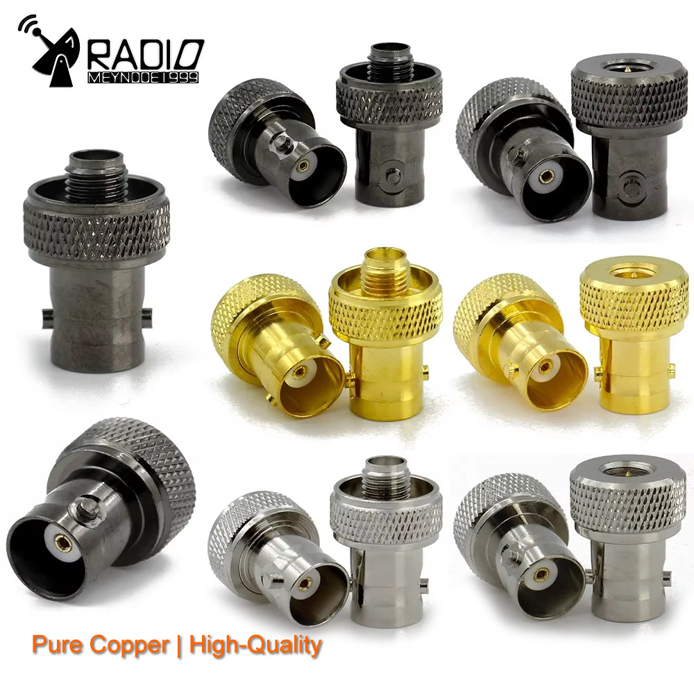 Bnc To Sma Adapter Disc Connectors Q9 Male Female Adapter For Walkie Talkie Antenna Coaxial Cables