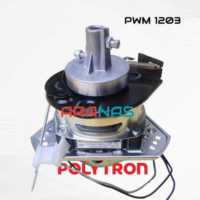 DINAMO SPIN POLYTRON 12 KG PWM1203 B / X MOTOR PENGERING MESIN CUCI 2 TABUNG POLITRON PWM 1203
