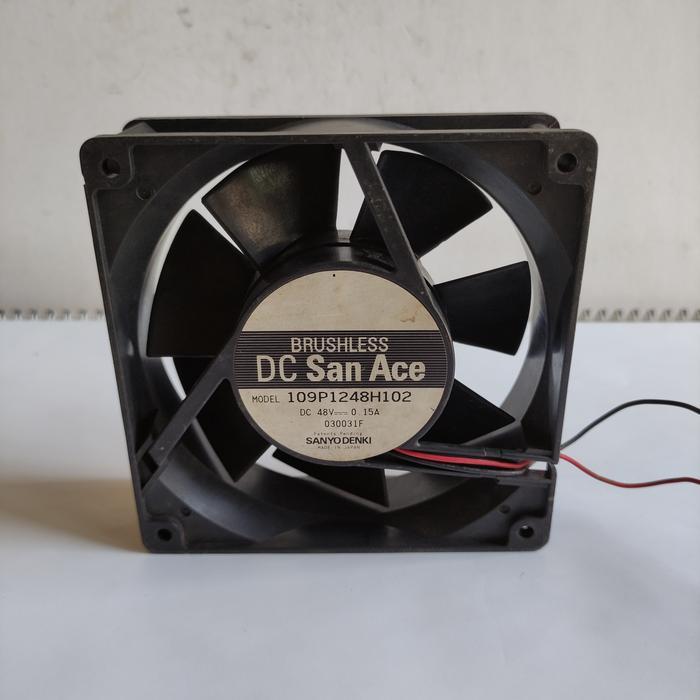 BRUSHLESS FAN DC 48V 0.15 FAN DC BALL BEARING SAN ACE 12CM