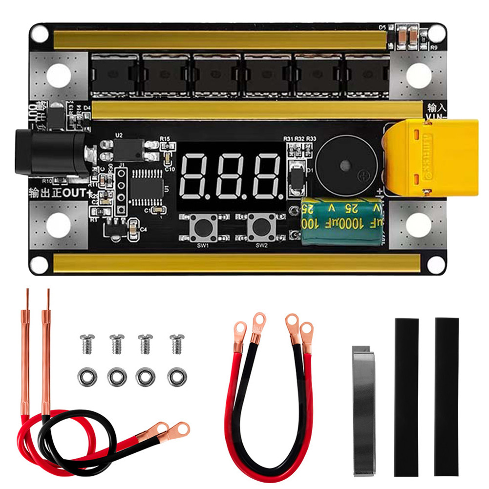 GX591 DIY Spot Welder Set 99 Gears Adjustable 12V Spot Welder Control Board with Automatically