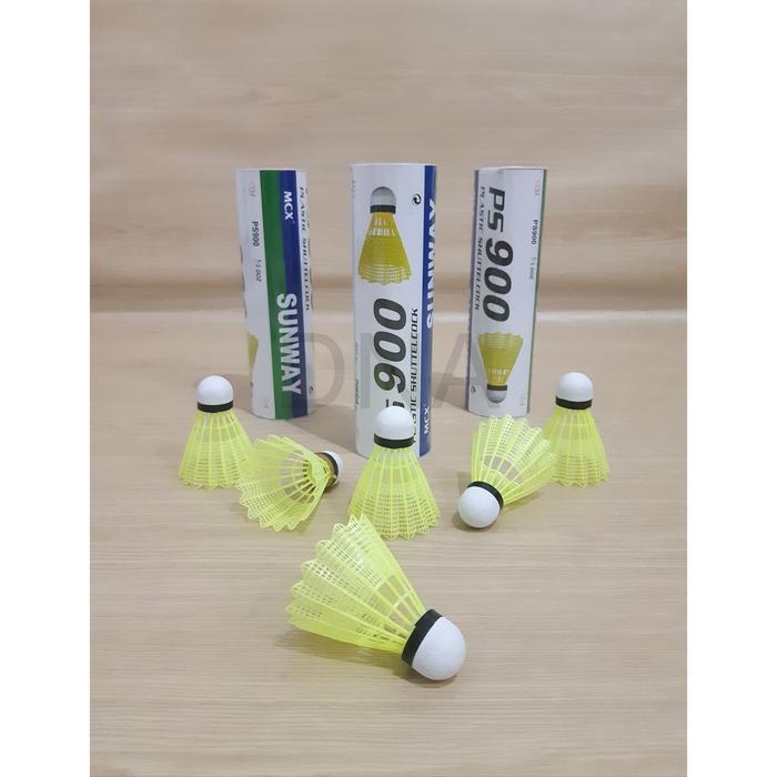 [Voucher] Kok Plastik Badminton / Plastic Shuttlecock SUNWAY PS 900 - ORIGINAL
