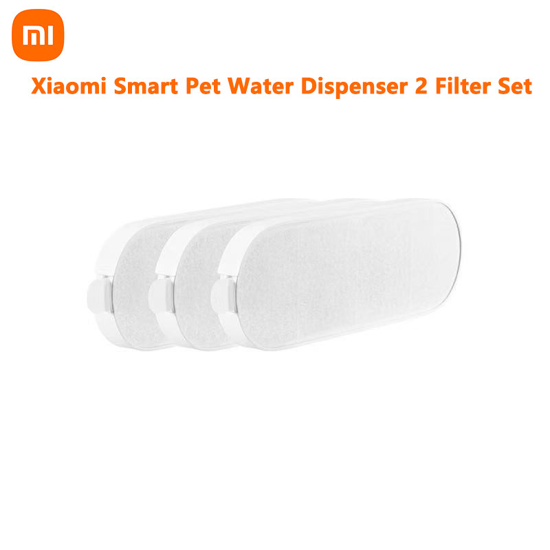 Original Xiaomi Mijia Smart Pet Water Dispenser 2 Filter Set 3Pcs Filtering Replacement For Mijia