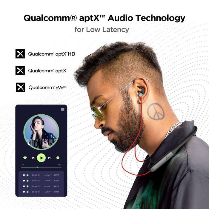 iklk- Qualcomm Aptx Hd Boat Rockerz 335 Headset Bluetooth Earphone Wireless