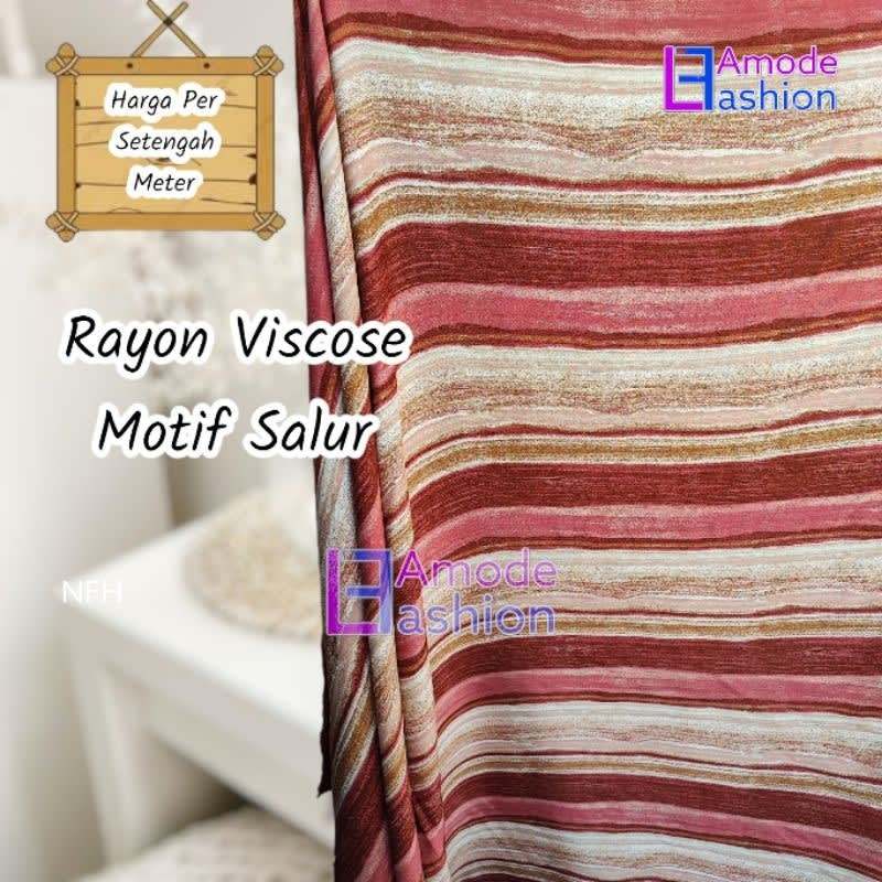 Kain Rayon Viscose Motif Salur