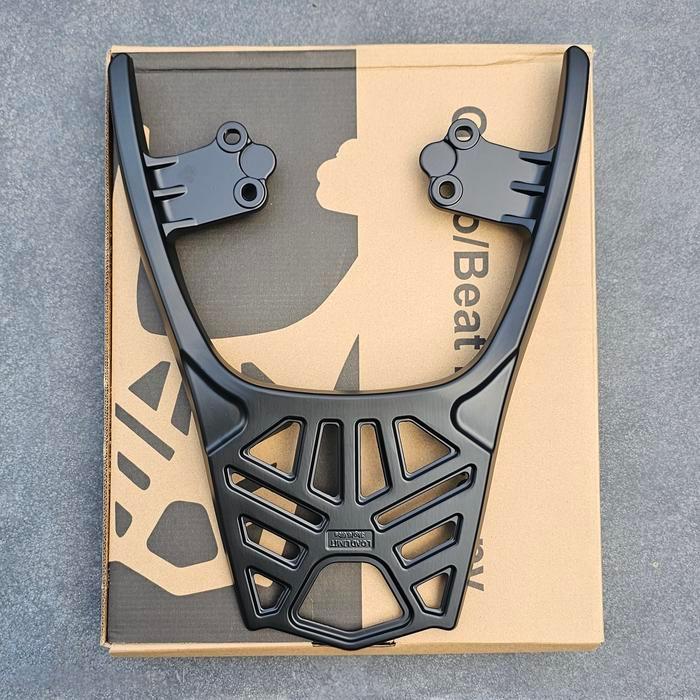 BREKET BOX MOTOR BEAT TOP BOX BEAT FI ESP KARBU SCOOPY ESP FI KARBU GENIO FULL ALUMINIUM BLACK DOFF