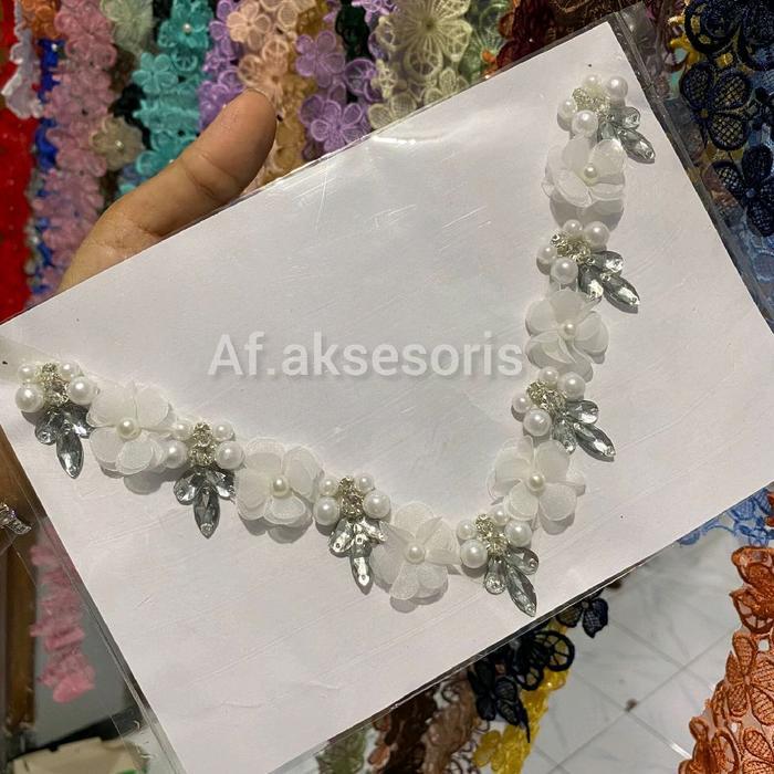 jq41- Payet Rangkai Leher Mewah/ Payet Cantik/Payet Baju