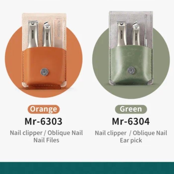 MR GREEN MANICURE TRAVEL SET STAINLESS PORTABLE NAIL CLIPPER