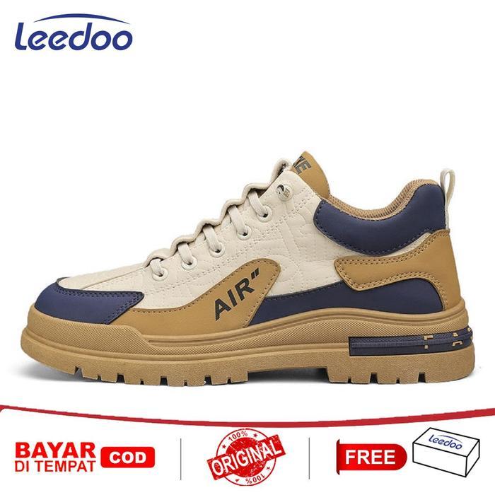 Eiger - Sepatu Casual Pria Sneakers Karet Sepatu Kerja Pria Kulit High Shoes Original Dewasa MR603