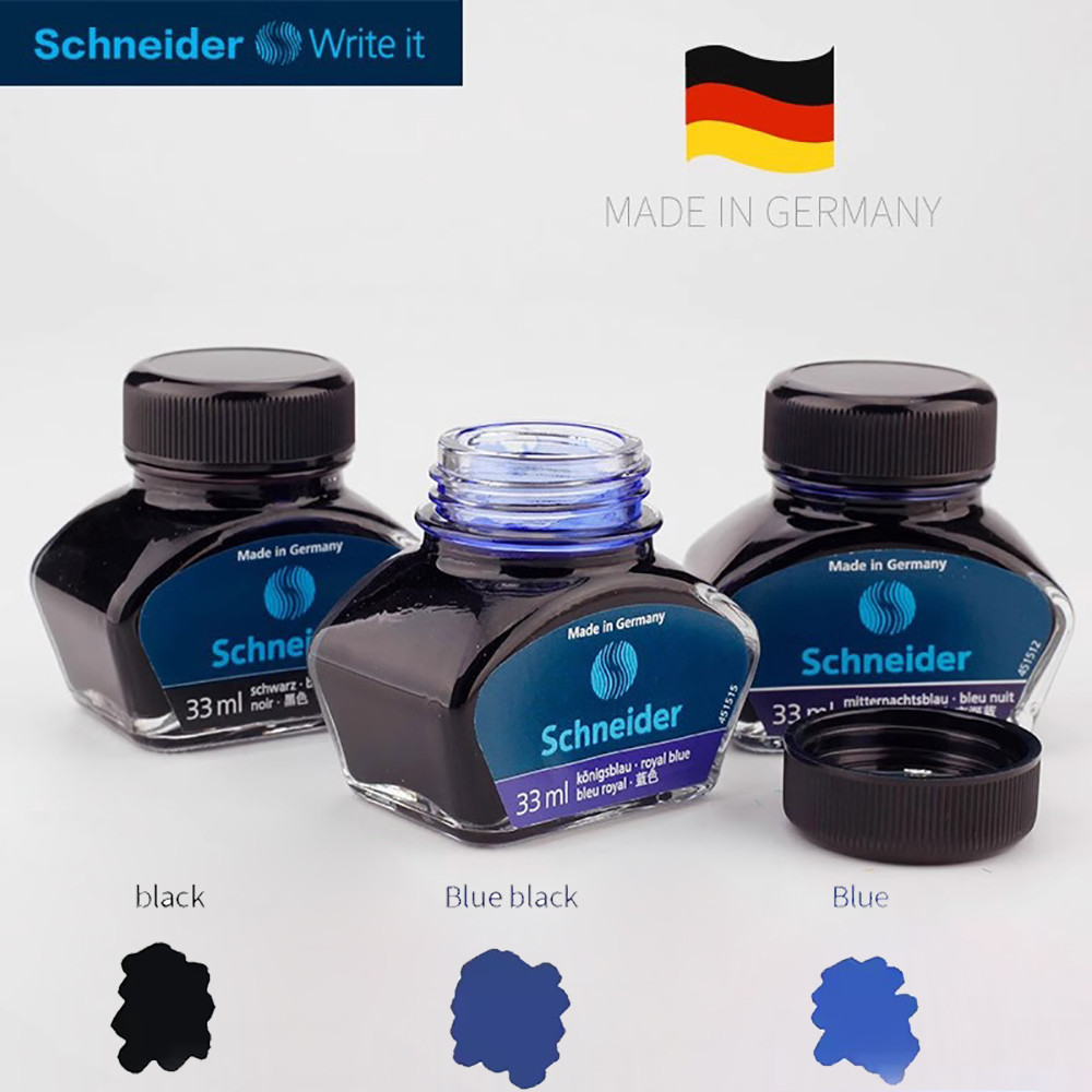 German Schneider Fountain Pen Ink 33ml Refill Water-soluble Encre Stylo PlumeNon-carbon Non-blocking