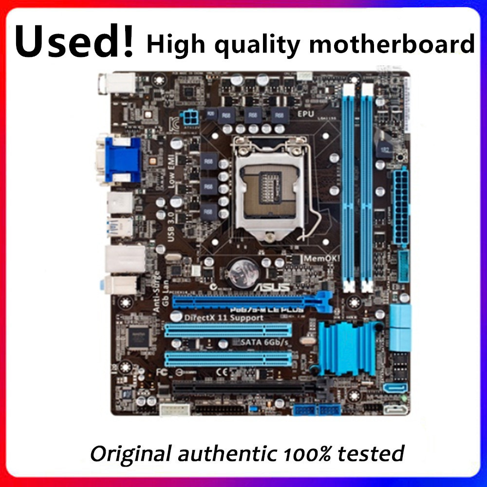 For P8B75-M LX PLUS Computer Motherboard LGA 1155 DDR3 For Intel B75 P8B75 Desktop Mainboard SATA II
