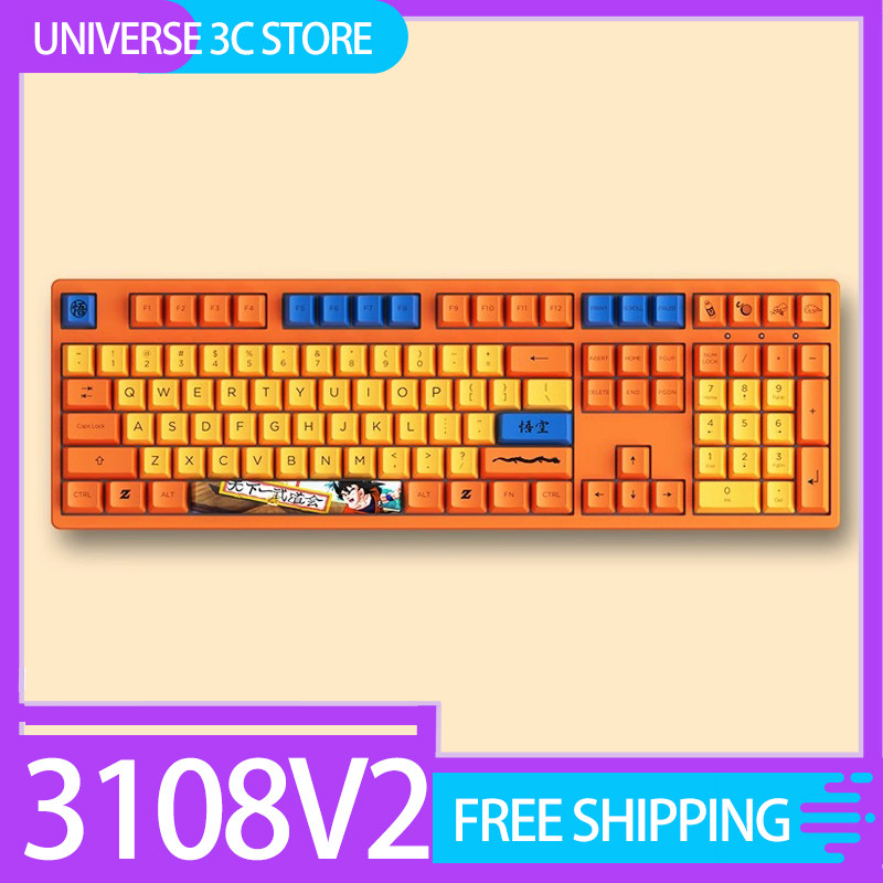 Akko 3108v2 Mechanical Keyboard Wired Pbt Full Five-Sided Sublimation E-Sport Gaming Ergonomics Acce