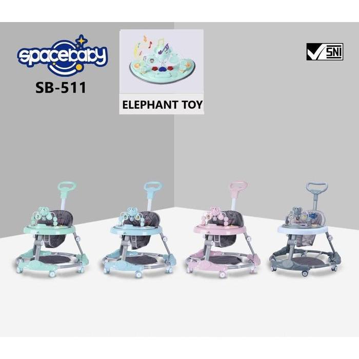 BABY WALKER SPACE BABY SB 511 MAINAN MUSIK LAMPU SPACEBABY SB511